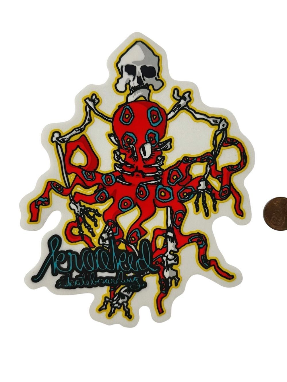 KROOKED SKATEBOARDS Mark Gonzales Art Skateboard Sticker Gonz